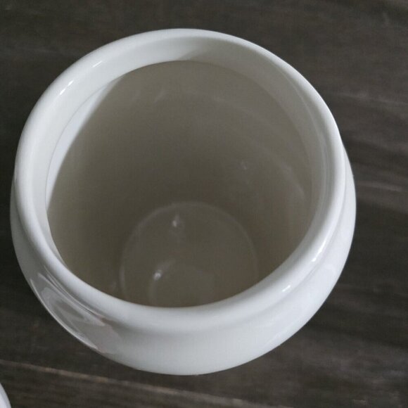 Rae Dunn Magenta OG Mix Typewriter Font Icon Ceramic Dimple Canister HTF Rare - Picture 5 of 10